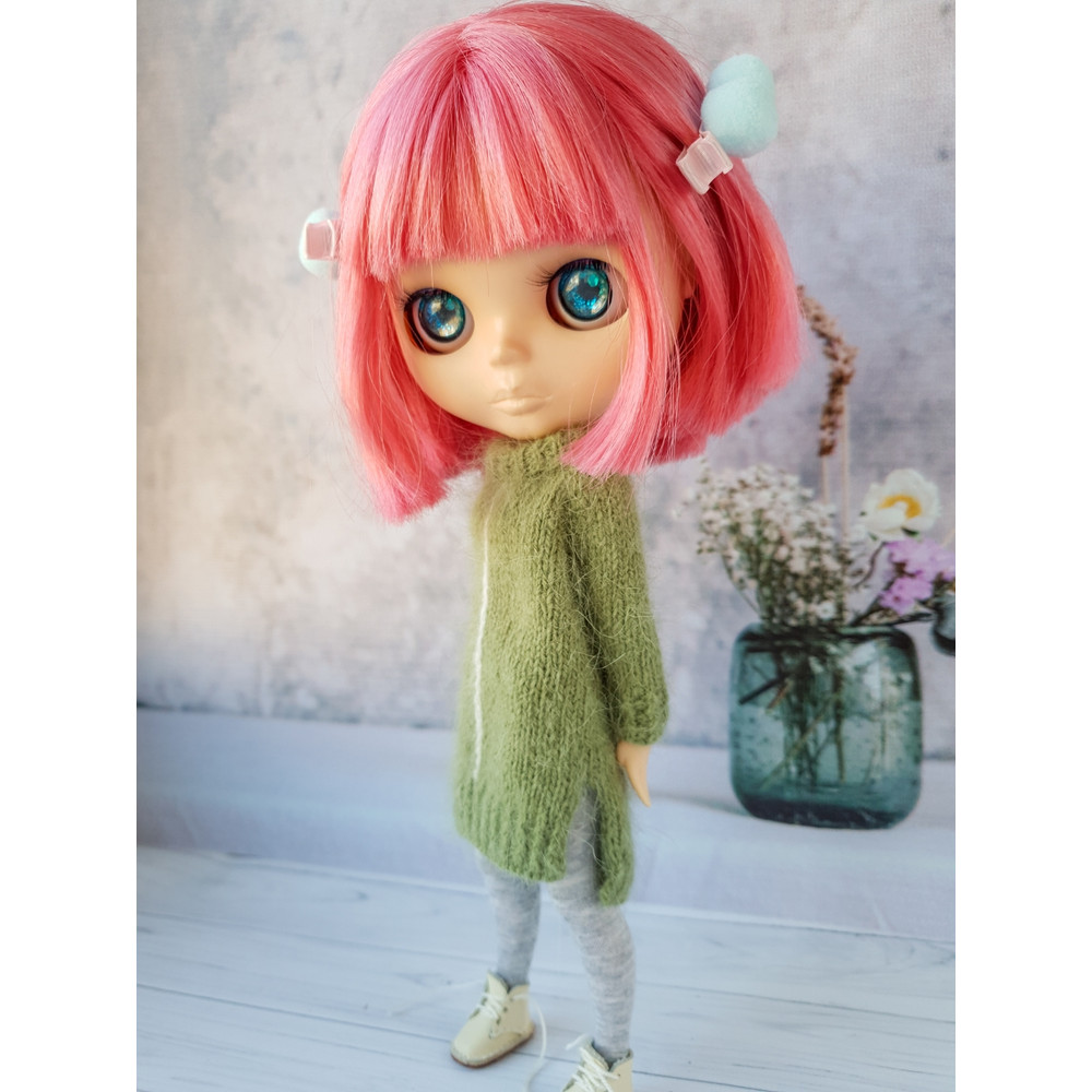 Blythe basic dress pattern, Pattern dress for Blythe, Doll dress knitting pattern, Blythe mood outfit pattern