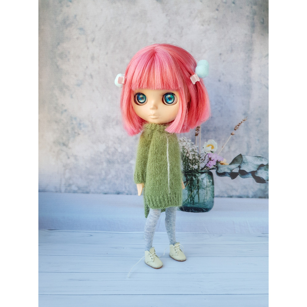 Blythe basic dress pattern, Pattern dress for Blythe, Doll dress knitting pattern, Blythe mood outfit pattern