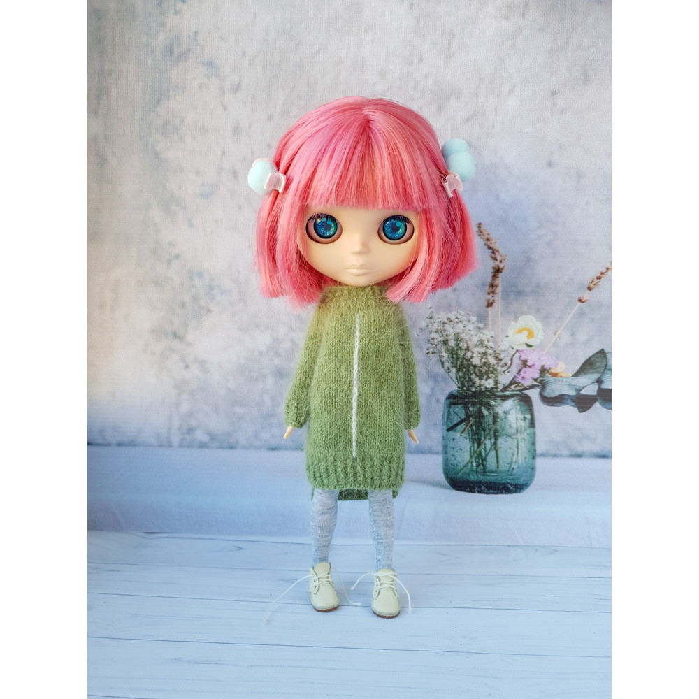 Blythe basic dress pattern, Pattern dress for Blythe, Doll dress knitting pattern, Blythe mood outfit pattern