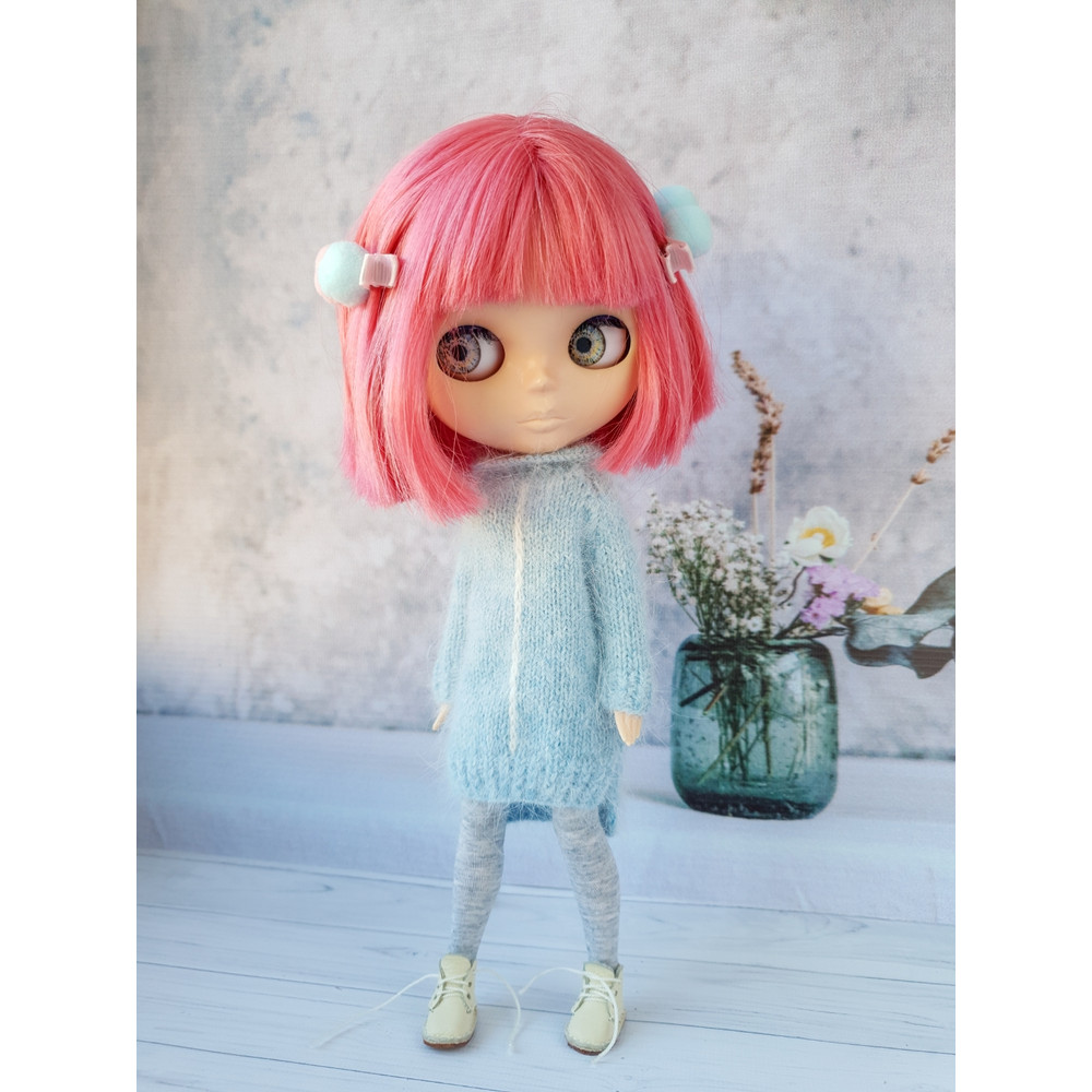 Blythe basic dress pattern, Pattern dress for Blythe, Doll dress knitting pattern, Blythe mood outfit pattern