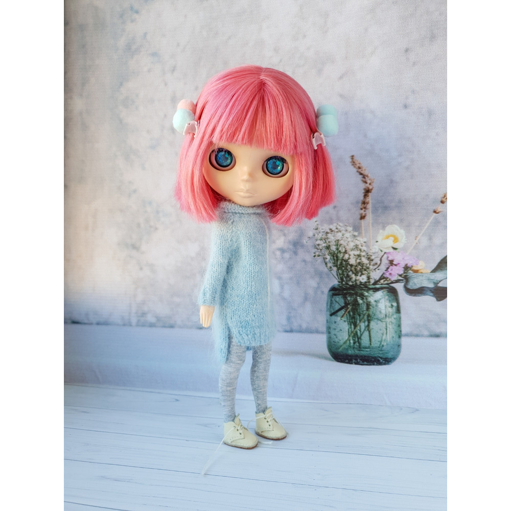 Blythe basic dress pattern, Pattern dress for Blythe, Doll dress knitting pattern, Blythe mood outfit pattern