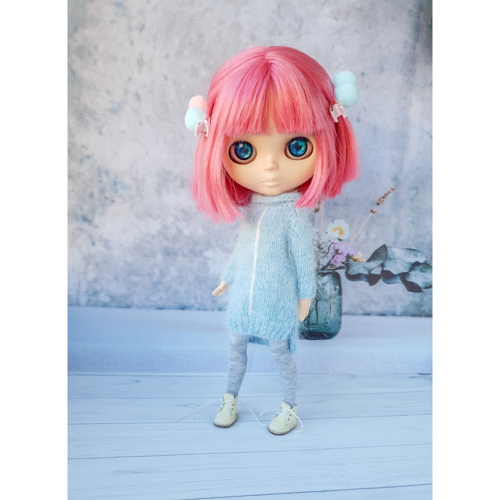 Blythe basic dress pattern, Pattern dress for Blythe, Doll dress knitting pattern, Blythe mood outfit pattern