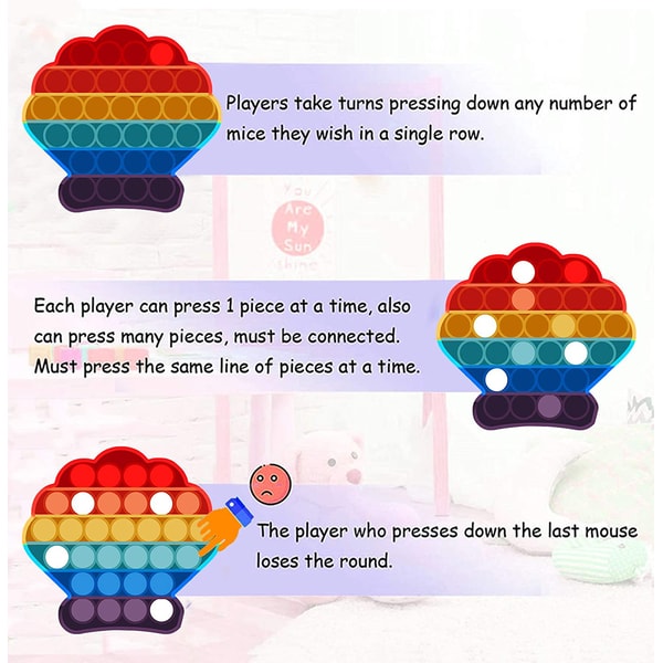 Push Pop Bubble Pop It Fidget Toy for Portable Relaxation | Inspire Uplift