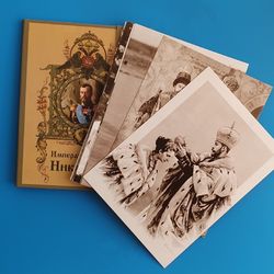 Nicholas II Romanov the last Russian Tsar and his family 12 postcards free shipping