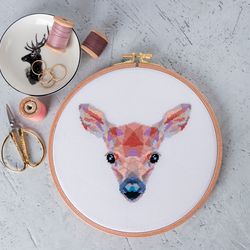 Baby Deer Cross Stitch Pattern