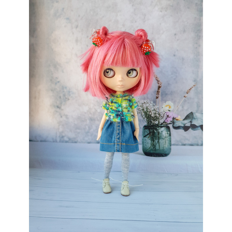 Blythe knit sweater pattern, Holala clothes pattern, Doll clothes pattern, PDF Blythe clothes