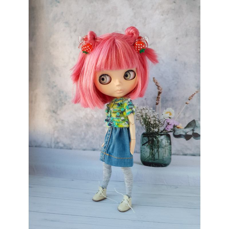 Blythe knit sweater pattern, Holala clothes pattern, Doll clothes pattern, PDF Blythe clothes