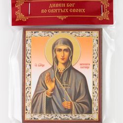 Paraskeva of Iconium (Paraskeva Friday) #2 orthodox blessed wooden icon free shipping