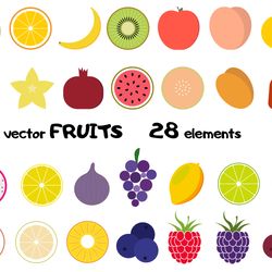 Summer Fruits SVG, PNG sublimation, apple, pear