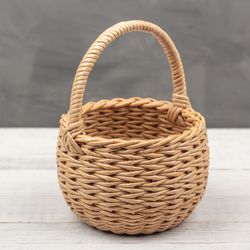 Small Easter basket. Baby basket. Child's toy. Kids bag. Baby bag.