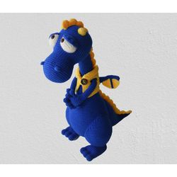 Dragon plush toy, Amigurumi dragon, Stuffed dragon toy, Dragon plushie, Gift for boy, Crochet dragon