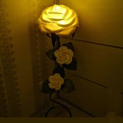rose floor lamp, luminous flower, night light, giant rose LED lamp