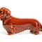 red Longhaired Dachshund figurine
