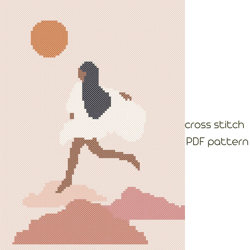 Boho style cross stitch, Cross stitch pattern, Abstract cross stich, PDF Pattern /35/