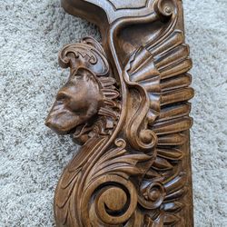 wall corbel wooden carved console wall bracket corbel shelf wooden lion griffin tv shelf 1pcs