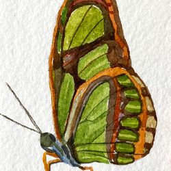 ACEO watercolor original art butterfly Card Miniature Home decor wall decor aceo painting 2.5x3.5 inches
