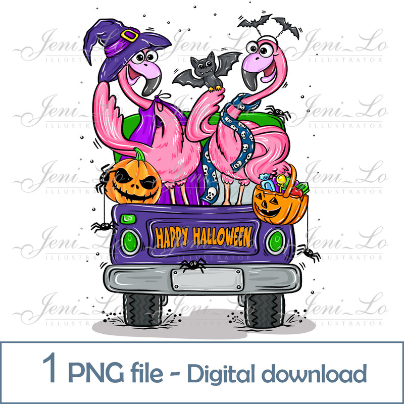 ОБЛОЖКА Flamingo Car Halloween.jpg