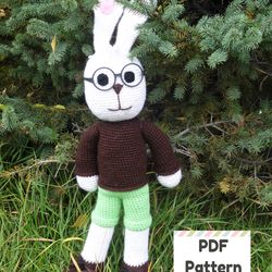 Crochet rabbit pattern, Crochet bunny pattern, Bunny amigurumi pattern, Large toy crochet pattern, Easter bunny pattern