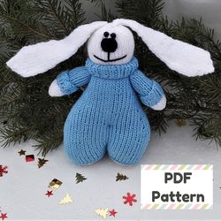 Knit bunny pattern, Bunny knitting pattern, Rabbit knitting pattern, Easter knitting pattern, Toy knitting pattern