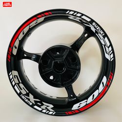 GSX-R 600 wheel decals rim stickers for Suzuki gsxr 600 tape motorcycle stripes racing sticker