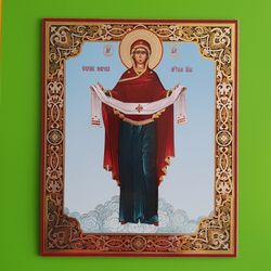 Protecting Veil of the Mother of God blessed icon free shipping