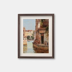 Venice Italy - Vintage Oil Painting, 1910s