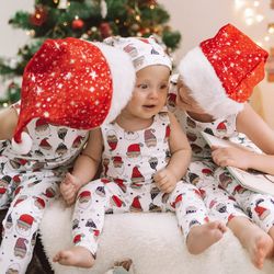 Christmas kids outfit, Christmas baby romper and dwarf hat, Christmas baby boy outfit, Christmas baby girl outfit