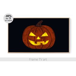 Samsung Frame TV Art Halloween, Frame Tv art Pumpkin, Frame Art Tv fall autumn, Frame TV Art Digital Download 4K | 566