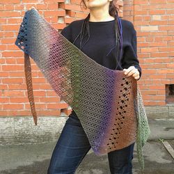 Crochet Pattern Shawlette Ewaly PDF