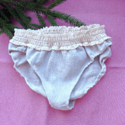 linen panties, lacy panties, organic underwear, lace lingerie