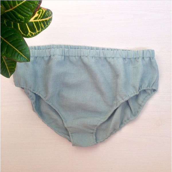 Linen panties, High waisted briefs - Inspire Uplift