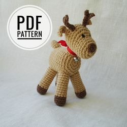Crochet Pattern Christmas Deer PDF