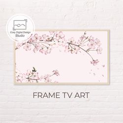 Samsung Frame TV Art | 4k Spring Pink Flowers Bloom Art For The Frame TV | Digital Art Frame Tv | Floral Paintings Pink