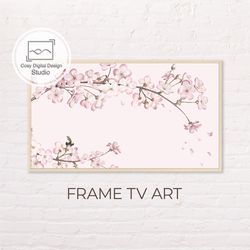 samsung frame tv art | 4k spring pink flowers bloom art for the frame tv | digital art frame tv | floral paintings pink