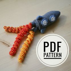 Crochet Pattern Rocket Toy for preemie PDF