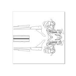 Lynx Rave RS RE Ranger 49 BoonDocker 2014-2018 Snowmobile Graphic Vector Template