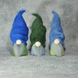 Blue gnomes/Handmade gnome decor/Waldorf doll