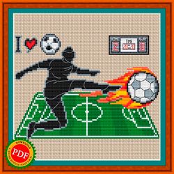 football cross stitch pattern | soccer