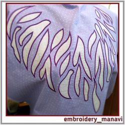 Digital machine embroidery design applique