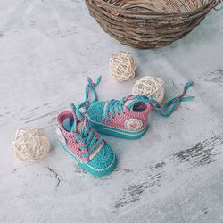 Unisex booties for kids, Baby sneakers, Sports baby shower or pregnancy announcement gift, Baby shower gift