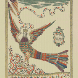 PDF Counted Vintage Cross Stitch Pattern | Sirin | Anonymous 1881 | 4 Sizes