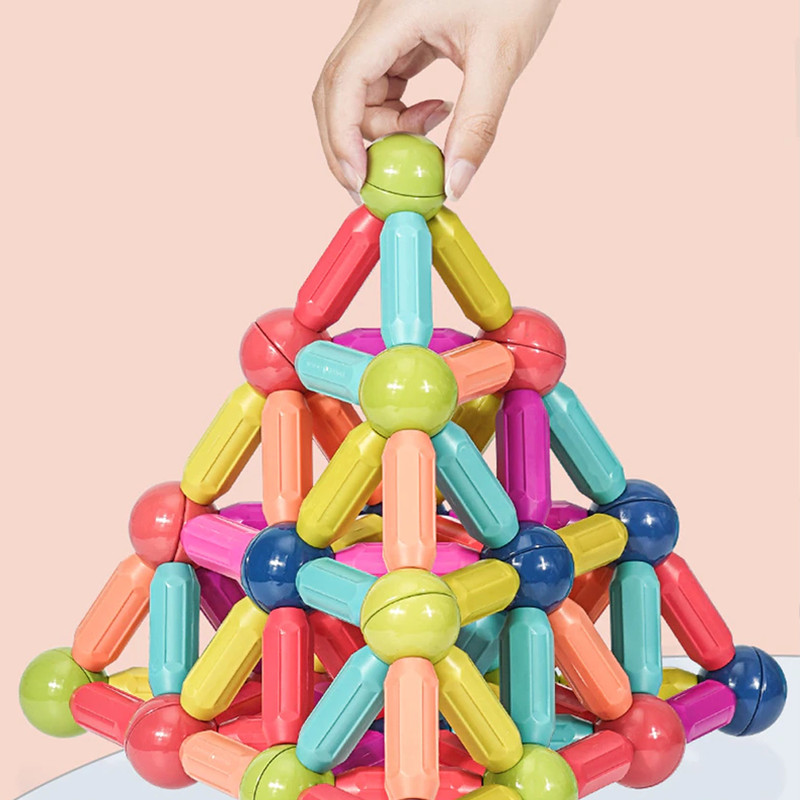 Magnetic Balls and Rods Set Educations Magnetic Building Blocks 3