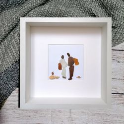 Sea glass art picture for new mom