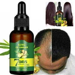 1,3,6 pcs Regrow 7 Day Ginger Germinal Hair Growth Serum Hairdressing Oil Loss Treatment