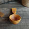 Handmade wooden coffee scoop from natural apricot wood - 04
