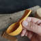 Handmade wooden coffee scoop from natural apricot wood - 08