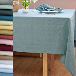 Linen tablecloth, Rectangle tablecloth, Small tablecloth, Square tablecloth, Fabric holiday tablecloth, Custom tableclot