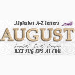 Laser cut alphabet mandalas multilayer 26 letters, cnc plan, glowforge, cricut, any thickness, DXF CDR SVG ai eps vector