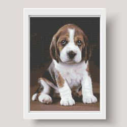 Cross stitch pattern, PDF, Beagle