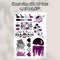 Asexual pride fake tattoo set LGBTQ coming out Demisexual colors flag Pride month Rainbow gift Temporary sticker tats 2
